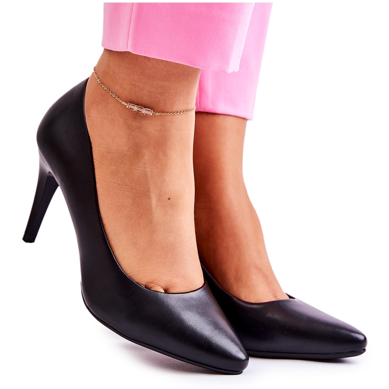 Sergio Leone Matt Pumps Stilettos Black Feliciana