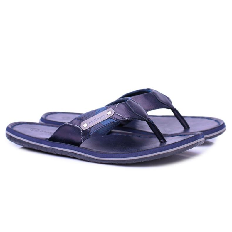 Mckeylor Navy Blue Ayumu light flip-flops