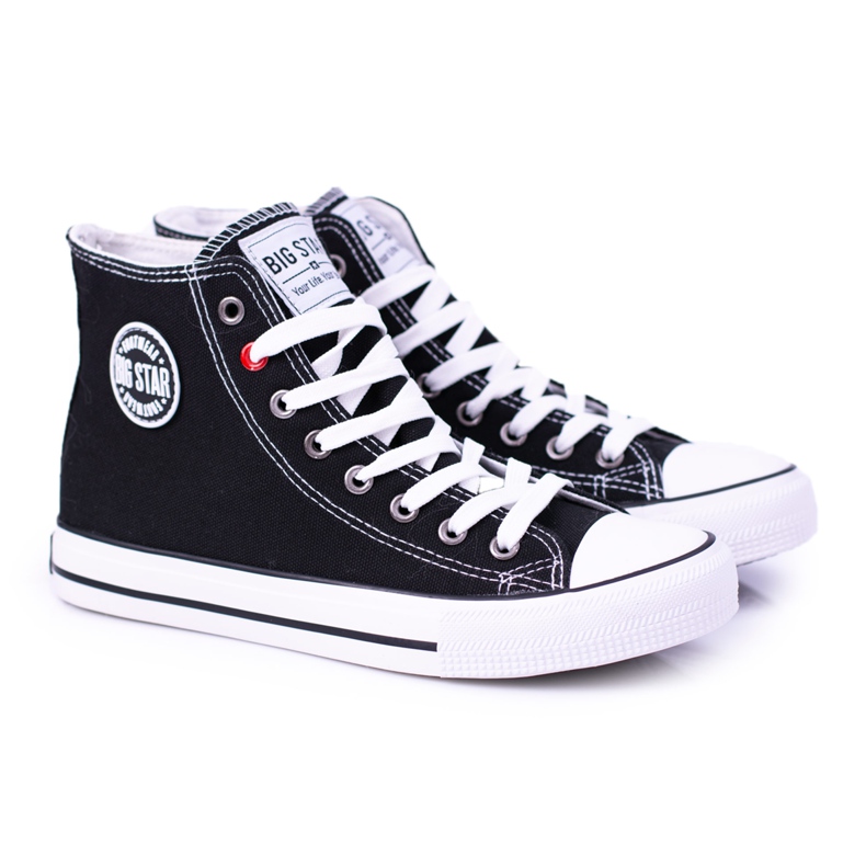 Big Star Women's High Black Sneakers T274027