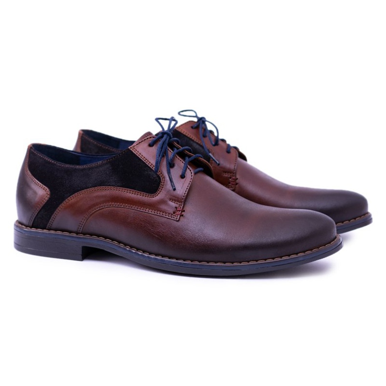 Nikopol Brown Leather Men's Zinedine Shoes Nikopol Brown Leather Men's Zinedine Shoes