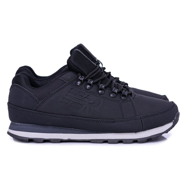 Solid Men's Black Trekking Shoes by Newlans Solid Men's Black Trekking Shoes by Newlans