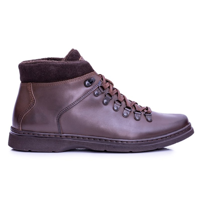 Neex Brown Leather Men's Warm Boots Timmo Booties