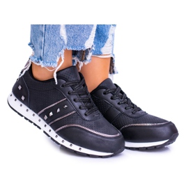 EVE Women's Sport Shoes with Light Studs Black Meriva EVE Women's Sport Shoes with Light Studs Black Meriva
