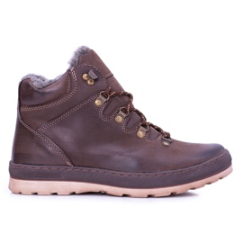 Mario Boschetti Brown Leather Men's Warm Boots Abelo