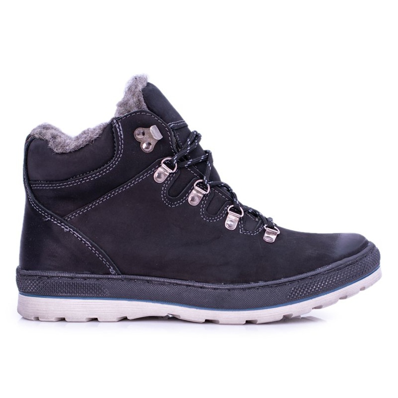 Mario Boschetti Black Leather Men's Warm Boots Abelo Mario Boschetti Black Leather Men's Warm Boots Abelo