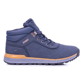 Vico Warm Navy Blue Men's Trekking Shoes Preventi