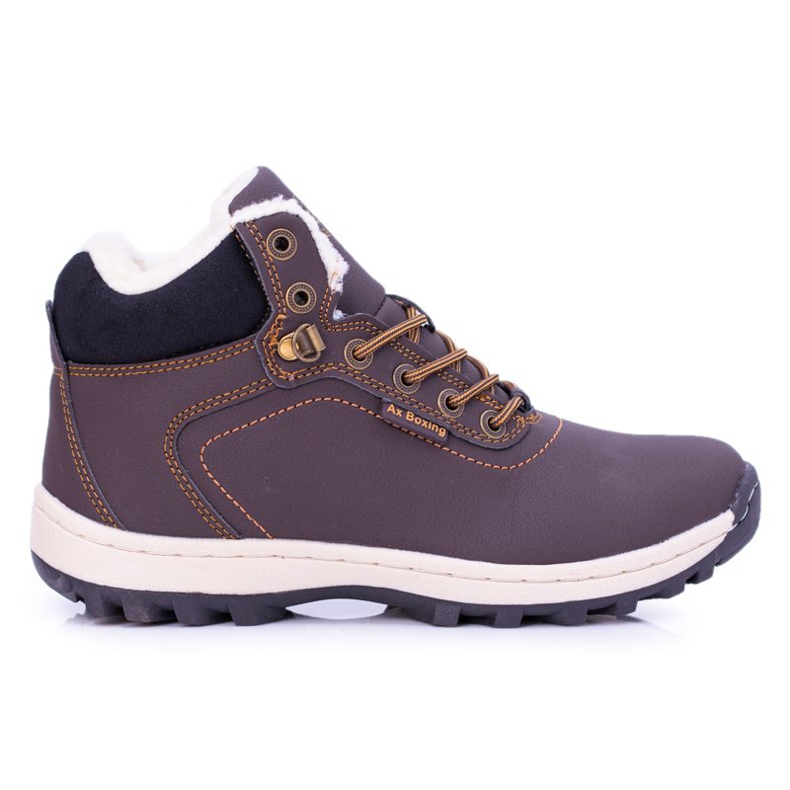 Ax Boxing Youth Brown Youth Men's Intenso Trekking Shoes with Fleece