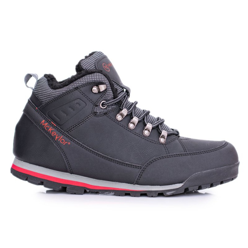 Mckeylor Black Men's Trekking Shoes With Reflex Fleece Mckeylor Black Men's Trekking Shoes With Reflex Fleece