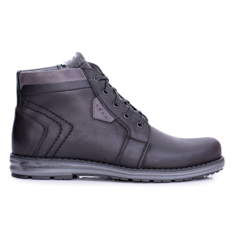 Polbut Black Men's Warm Boots Verno