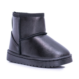 FRROCK Warm Black Scooby Children's Snow Boots