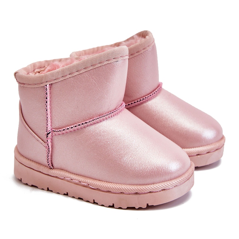 FRROCK Warm Children's Pink Scooby Snow Boots