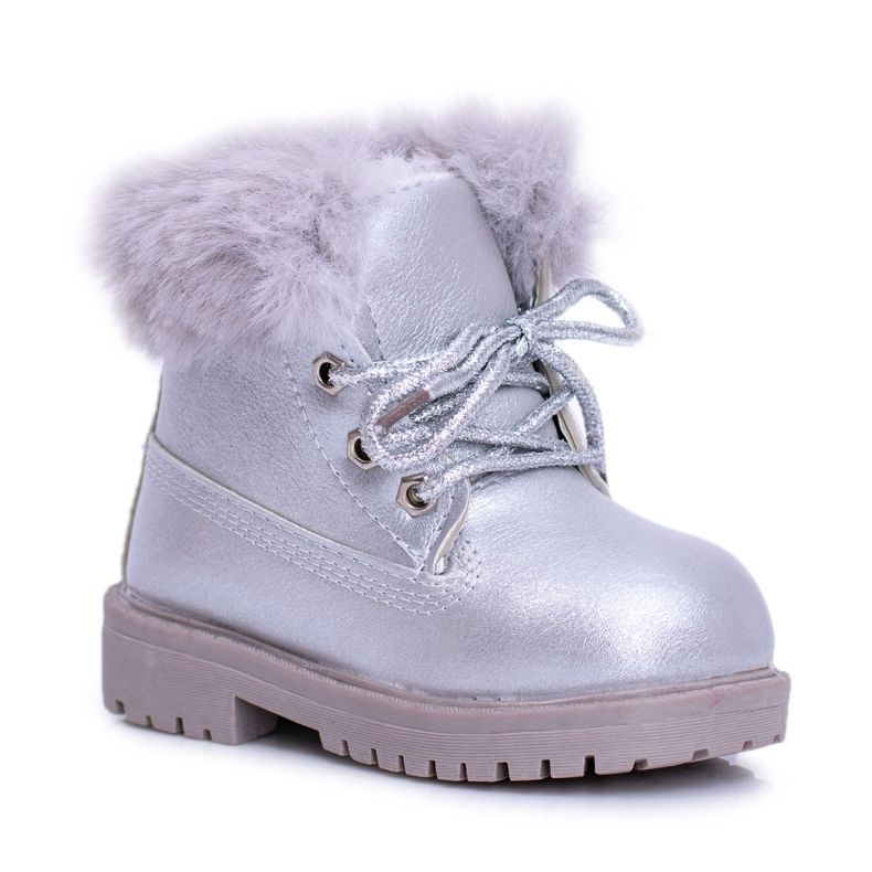 BM Silver Warm Children's Boots Trappers Fobos