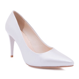 Sergio Leone Pearl Pumps Stilettos Silver Feliciana grey Sergio Leone Pearl Pumps Stilettos Silver Feliciana grey