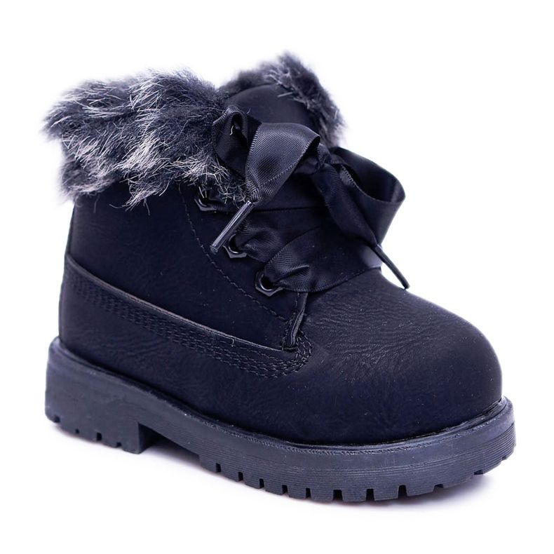 FRROCK Children's Black Warm Boots Fobos