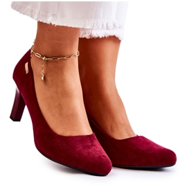 Women's pumps Sergio Leone Burgundy Suede Orsola red Women's pumps Sergio Leone Burgundy Suede Orsola red