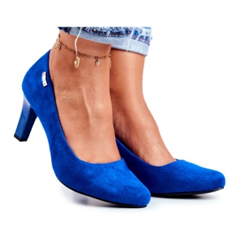 Women's pumps Sergio Leone Suede Indigo Orsola blue