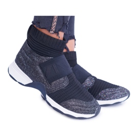 Women's Sport Shoes Lu Boo With Sock Black Glitter Phantom Women's Sport Shoes Lu Boo With Sock Black Glitter Phantom