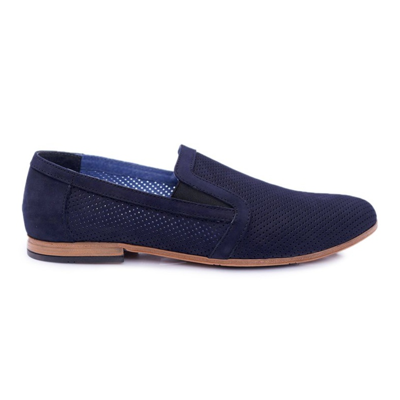 Navy Blue Men's Slip-On Loafers Bednarek Munero Navy Blue Men's Slip-On Loafers Bednarek Munero
