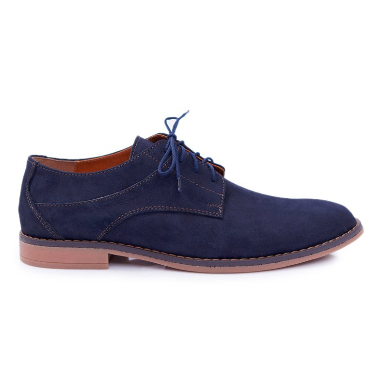 Bednarek Polish Shoes Men's Brogues Bednarek Nubuck Navy Atletos blue