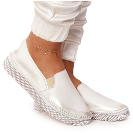 Women's Brogues Maciejka Leather Slip-on Gold 03512-25 golden
