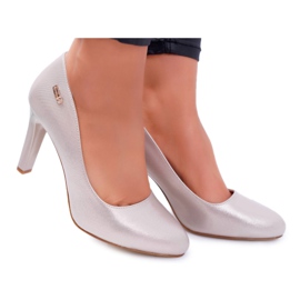 Women's Pumps On Heel Sergio Leone 1457 Golden Campbell Women's Pumps On Heel Sergio Leone 1457 Golden Campbell