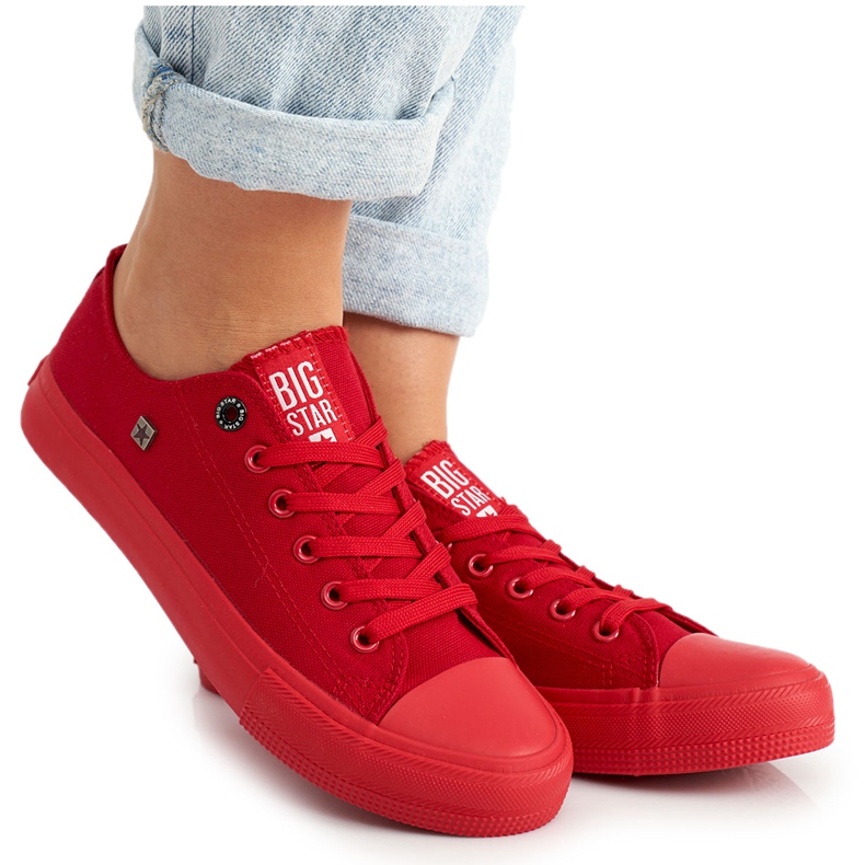 Women's Sneakers Big Star Red AA274007