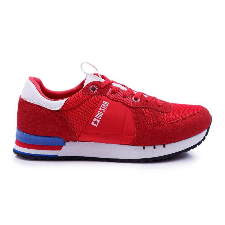 Men's Sport Shoes Big Star Suede Leather Red DD174322 Men's Sport Shoes Big Star Suede Leather Red DD174322
