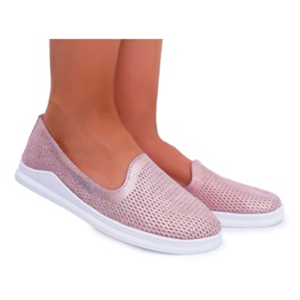 S.Barski Women's Brogues Leather Slip-On Lordsy Pink Lordi S.Barski Women's Brogues Leather Slip-On Lordsy Pink Lordi