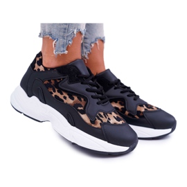 FRJ Women's Sport Shoes Black Leopard Mezeno FRJ Women's Sport Shoes Black Leopard Mezeno
