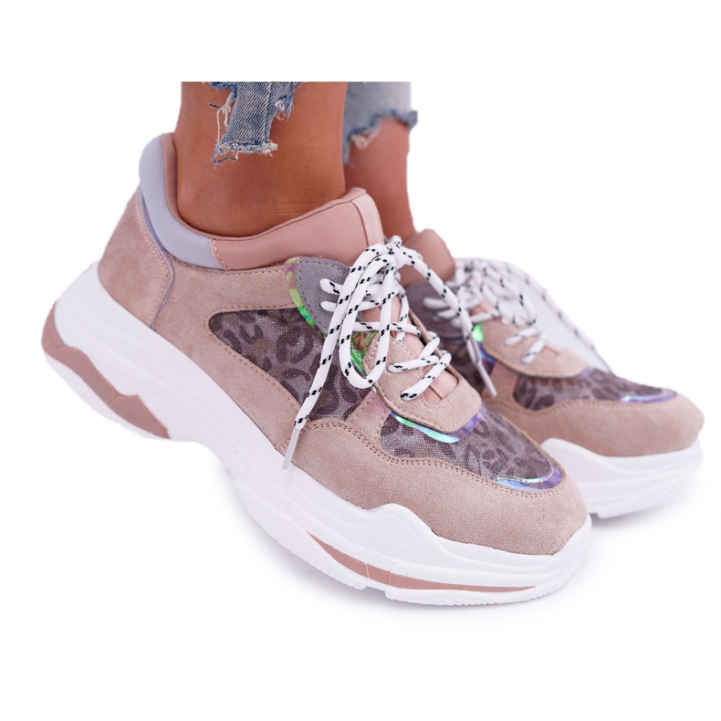 FC1 Women's Sport Shoes High Sole Pink Cabana