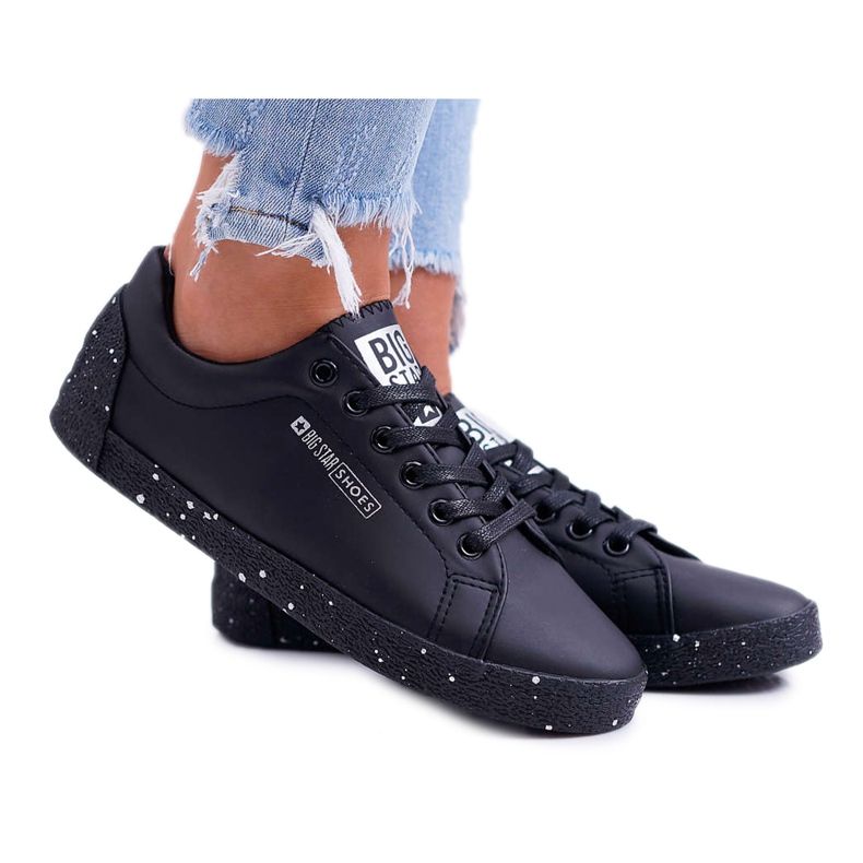 Women's Sneakers Big Star Gray Star Black AA274A008
