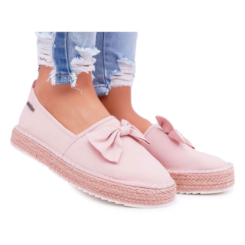 Women's Espadrilles Material Big Star Pink DD274785