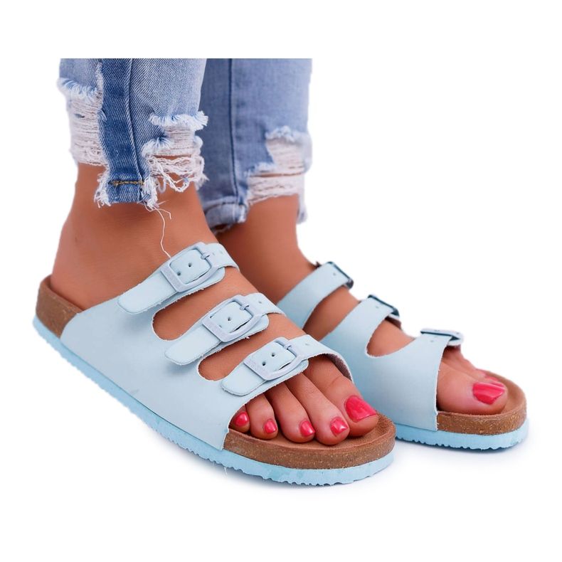 Women's Slippers Light Blue Big Star DD274137