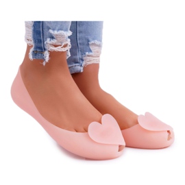 Pink Women's Ballerinas Meliski Hearts Opacify