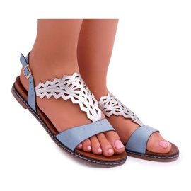 Women's Sandals Flat Sergio Leone SK011 Blue Lirielle Women's Sandals Flat Sergio Leone SK011 Blue Lirielle