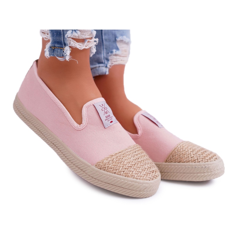 Women's Espadrilles Cross Jeans Pink DD2R4048 Women's Espadrilles Cross Jeans Pink DD2R4048