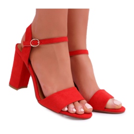 FRBS Women's Sandals Suede Red Baloo