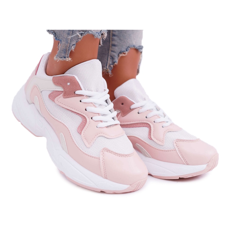 FRJ Women's Sport Shoes Pink White Chantal FRJ Women's Sport Shoes Pink White Chantal