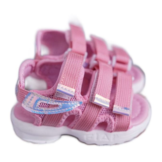FRROCK Children's Sandals With Velcro For Girls Pink Kimmi