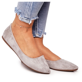 PS1 Gray Women's Ballerinas Suede Dermeno grey PS1 Gray Women's Ballerinas Suede Dermeno grey