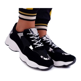 NFR Women's Sport Shoes Suede Black Snake Skin Lollipop grey NFR Women's Sport Shoes Suede Black Snake Skin Lollipop grey