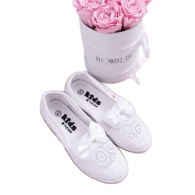 EVE Children's White Lace Dudi Sneakers