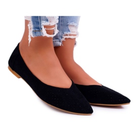 Women's Ballerinas Lu Boo Openwork Black Dessert