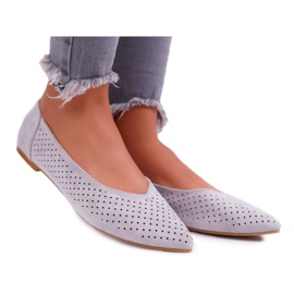 Women's Ballerinas Lu Boo Openwork Gray Dessert grey