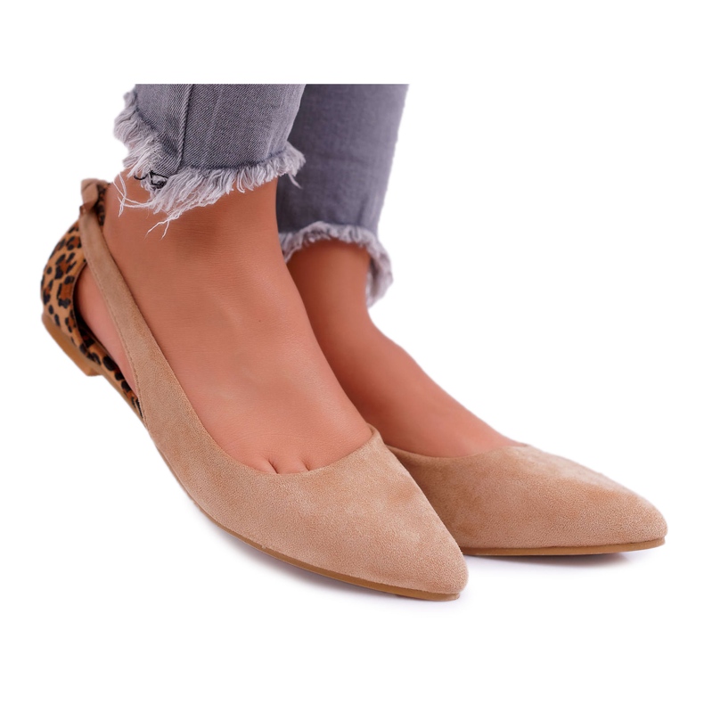 Lu Boo Ballerina In Spitz Suede Camel Better brown