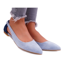 Lu Boo Ballerina In Spitz Blue Suede Better