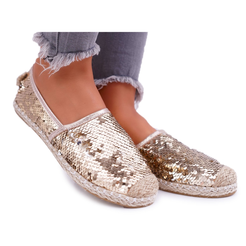 Women's Espadrilles Lu Boo Gold Sequins Destino golden