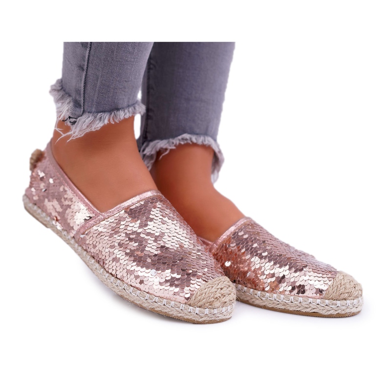 Women's Espadrilles Lu Boo Pink Sequins Destino