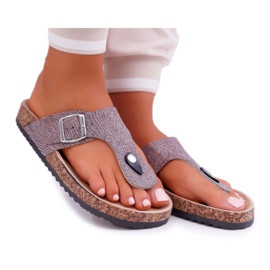 EVE Women's Gray Slippers Baisan grey