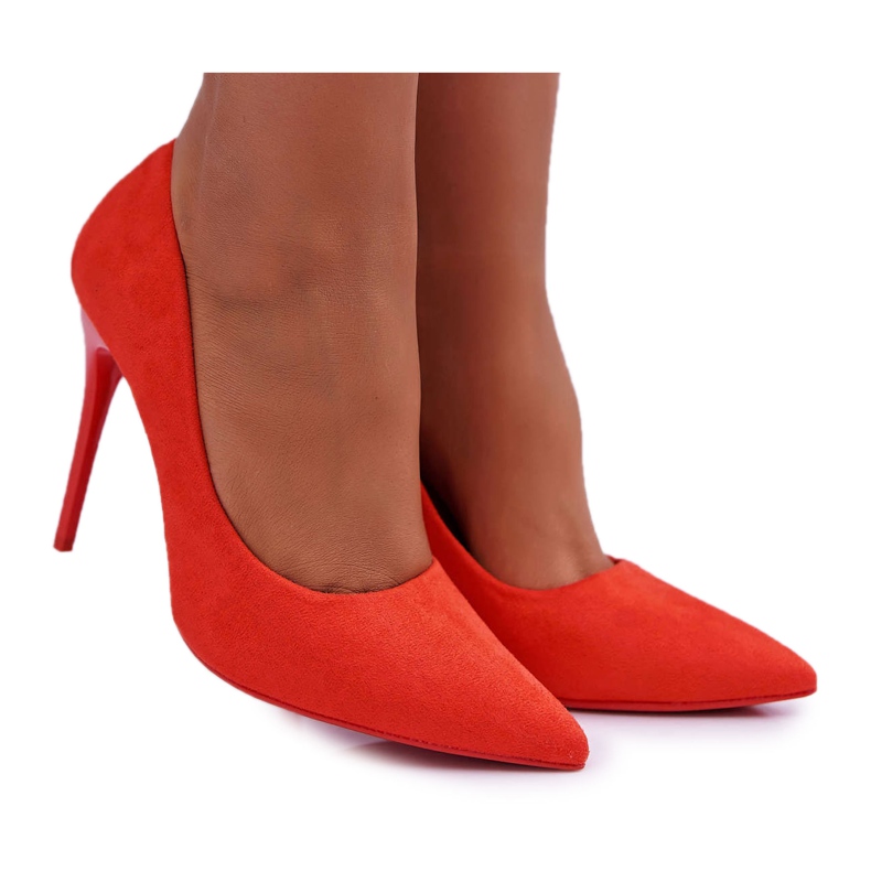 PS1 Women's Stilettos Suede Orange Yanna